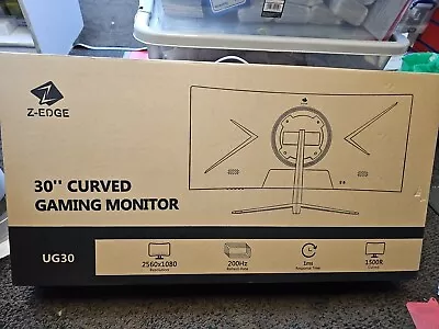 Z-Edge 30 Inch Curved Gaming Monitor 200Hz(DP) 144Hz(HDMI) 1ms MPRT 2K 2560x1080 • £220