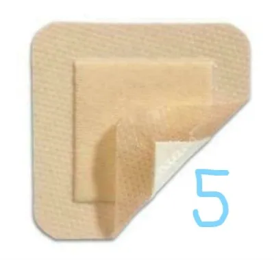 Pack Of 5 Mepilex Border LITE Self-Adhesive Foam Dressings 4 X4  10x10cm 281300 • $17.89
