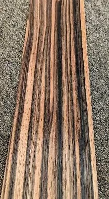 Ebony Macassar Wood Veneer 4  X 35  Raw No Backing 1/64  Thickness A Grade • $47.50