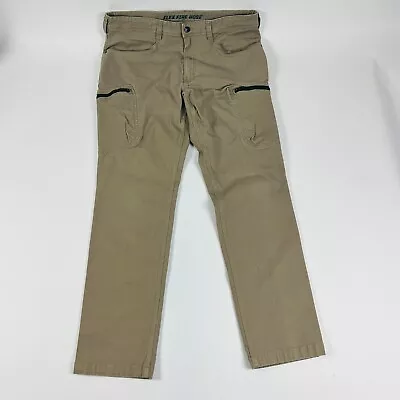 Duluth Trading Co. Flex Fire Hose Cargo Mens Jeans Size 38 X 34 (37 X 32.5) Tan • $39.99