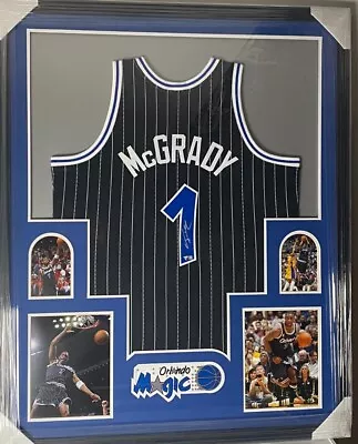 Tracy McGrady “T-MAC” Autographed Framed Orlando Magic Jersey - Fanatics COA • $449.99