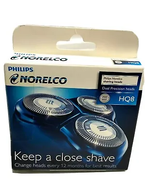 PHILIPS NORELCO HQ8 SHAVING HEADS DUAL PRECISION Sealed • $59.98
