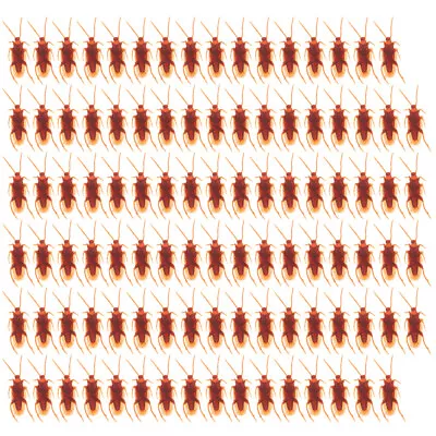  100 Pcs Simulation Cockroach Pvc Halloween Novelty Toys Fake Trick • £10.95