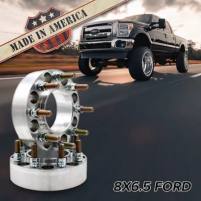 X2 8x6.5 Hub Centric Wheel Adapters / 2.5  Spacers | Fits FORD F250-F350 88-98 • $247.59