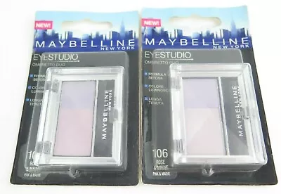 Maybelline EyeStudio Ombretto Duo Eyeshadow *Choose Your Shade*Twin Pack* • $13.59