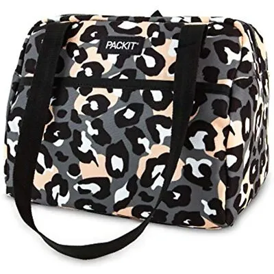 $39.69 • Buy PackIt Freezable Hampton Lunch Bag, Wild Leopard Gray Kitchen & Dining
