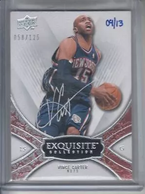 2009-10 Exquisite Collection Buy Backs 09/13 Vince Carter #16 Auto Raptors Nets • $999.99