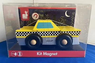 £15 • Buy Janod Wooden Magnetic Taxi Car Toy - New In Box