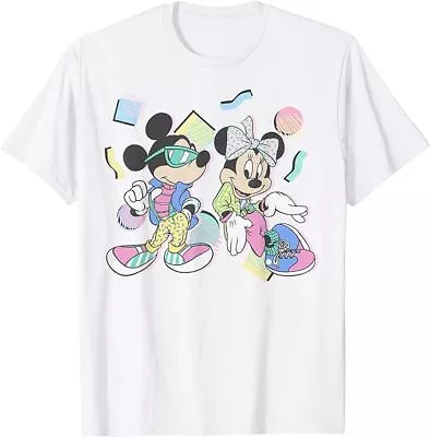 Disney Mickey And Friends Mickey & Minnie Retro 80'S Style T-Shirt • $22.99