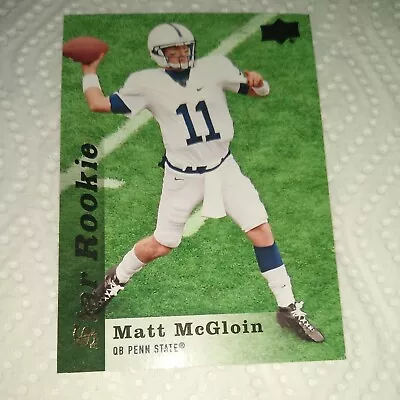 Matt McGloin 2013 UD Star Rookie #121 Penn State Nittany Lions Oakland Raiders • $6