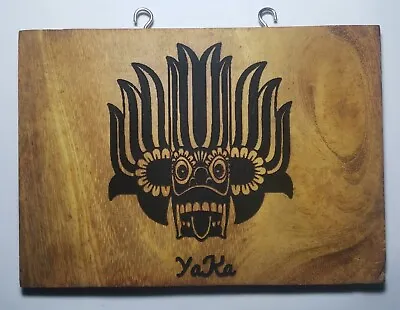 CEYLON Traditional Wood Devil YAKA Face Wall Vintage Decor Lucky Mystic New Gift • $11.99