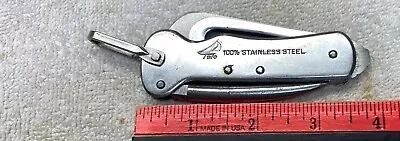 Vintage TELO Stainless Sailors Pocket Rigging Knife W/Marlin Spike Japan • $20