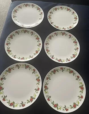 Vintage Melaware Melmex Floral Roses Dinner Plates X6 EXCELLENT CONDITION 10” • £19.99