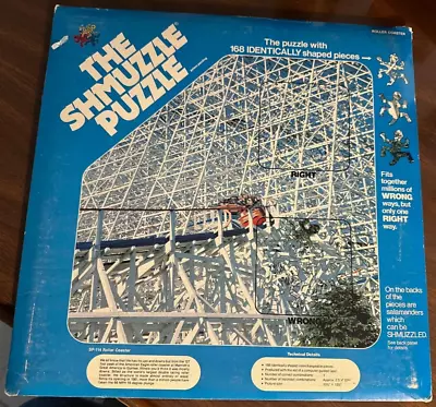 The Shmuzzle Puzzle Roller Coaster 168 Identical Pieces Vintage Complete  • $13.99