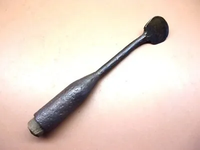 Vintage Hand Forged Spoon Type Bark Spud Early Log Cabin Bark Peeling Tool Clean • $42.29