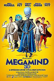 Megamind DVD (2011) Tom McGrath Cert PG Highly Rated EBay Seller Great Prices • £2.98