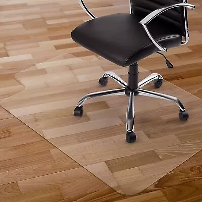 Kuyal Clear Chair Mat Hard Floor Use 120x150cm Transparent Office Home Floor • £19.99