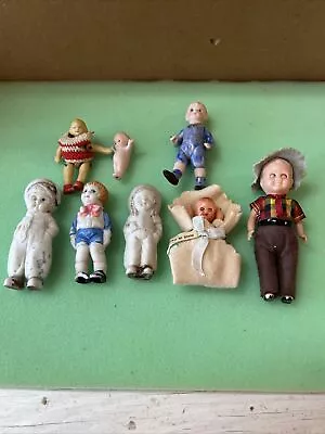 Antique / Vintage Miniature Doll Lot Of 8 - Japan Italy German • $25.99