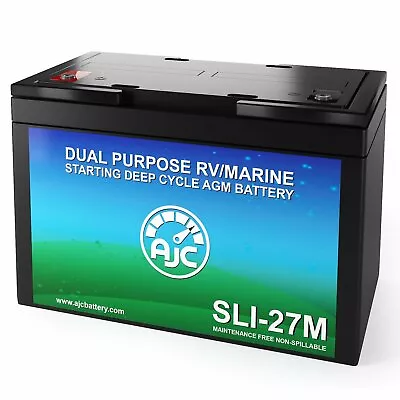 AJC Group 27M Dual Purpose Starting And Deep Cycle RV Marine And Boat Battery • $189.99