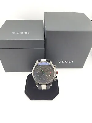 Gucci Men's G-Timeless Chronograph Black Dial Watch - YA126244 ($1390 MSRP) • $719.99