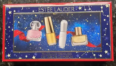 Estee Lauder 4-PC Fragrance Treasures EDP Purse Sz Spray Parfum Gift Box Set • $24.50