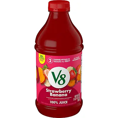 V8 Blends 100% Juice Strawberry Banana Juice 46 Fl Oz Bottle • $7.46