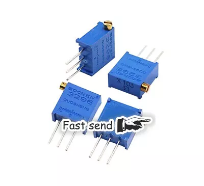 50pcs New 3296X 50K Ohm Multi Turn Side Adjustable Potentiometer 3296X-503 • $6.41