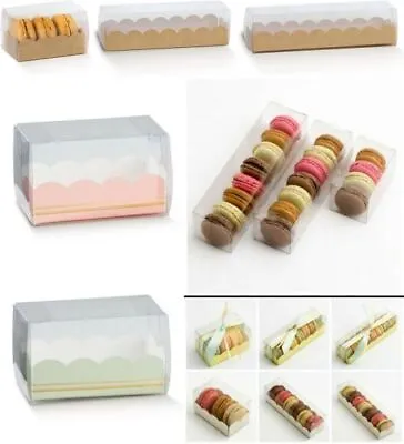 £13.99 • Buy Macaroon Boxes - Plain Or Inserts (Box Only) - Macaron Dates Sweets Biscuits