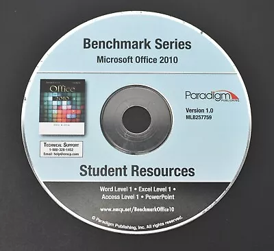 Microsoft Office 2010 Benchmark Series Version 1.0 Student Resources BT20 • $24.95