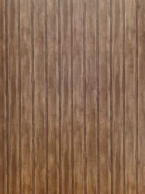 $24.43 • Buy Chesapeake Walnut Brown Beadboard Wallpaper GG55154