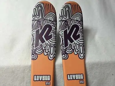 Luv Bug Skis W/Marker 4.5 Bindings Size 112 Cm Color Peach Condition Used Luvbug • $129.24