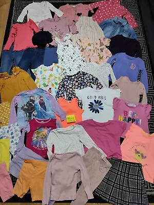 #B48💜 Huge Bundle Of Girls Clothes 2-3years GEORGE NEXT ZARA FROZEN TU H&M PRIM • £29.95