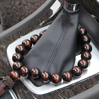 Lucky Car Charm Car Rearview Mirror Hanging Wood Buddha Beads Car Pendant • £4.28