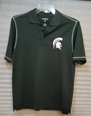Antigua Michigan State Spartans Polo Shirt Golf Size M Medium Men's Golf Active • $16.95