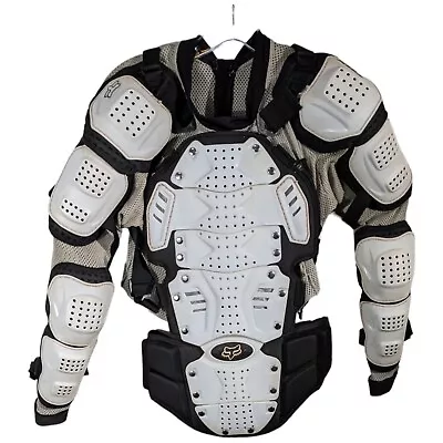 Fox Racing Titan Sport Jacket Size Small White Motocross Armour Chest Back Guard • $74.83