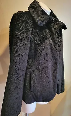 Gallery Size Medium Faux Persian Curly Lamb Short Coat • $40