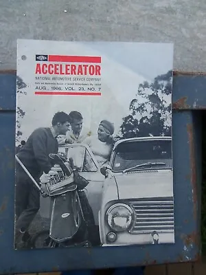 Accelerator August 1966 Vol.23 No.7 Gmh Nasco Parts Holden Magazine  • $45