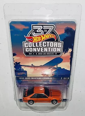 HOT WHEELS 37th LOS ANGELES CONVENTION 1993 FORD MUSTANG COBRA R IN HAND !!! • $74.95