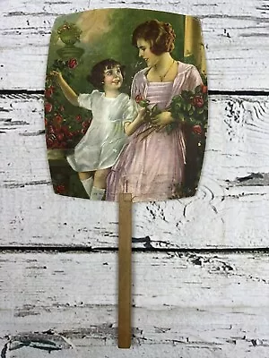 Vintage Meyer's Ice Cream  Picking Rose's  Hand Fan Advertisement - Bethlehem PA • $14.99