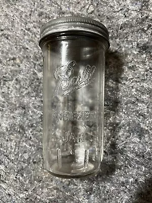 $28.95 • Buy Ball Freezer Jar Clear 24 Oz. Stippled Embossing Smooth Lip Zinc Cap FREE SHIP