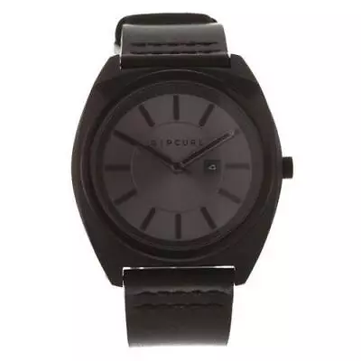 Rip Curl BRINKMAN LEATHER Waterproof SURF WATCH New - A3026 Black Rrp $179.99 • $159.99