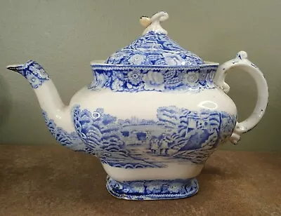 £14.95 • Buy Antique, Victorian, Britannia Pottery Glasgow, R Cochran, Teapot, Rural England