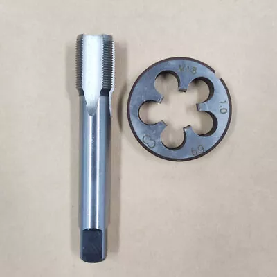 US Stock HSS M18 X 1mm Tap & M18 X 1.0mm Die Metric Thread Right Hand** • $18.99