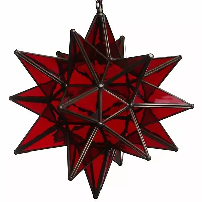 15 Inch Multi Color Glass Star Light Pendant • $259.95