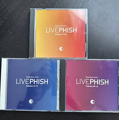 Phish Selections From Live Phish Volumes 1-6 7-12 13-16 CDs RARE Promo SBDs • $39