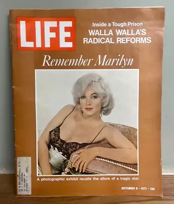 Life Magazine Remember Marilyn Monroe Sept. 8 1972 • $11