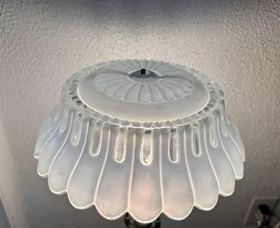 Vintage Blue Circa 1950’s Glass Ceiling Light Cover/Shade Dome MCM Style. - 11” • $55