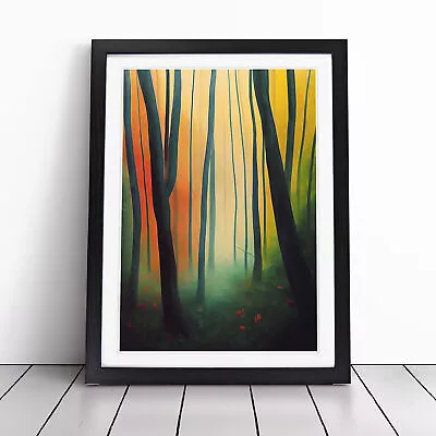 Picturesque Forest Wall Art Print Framed Canvas Picture Poster Decor Living Room • $18.59