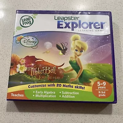 LeapFrog Leapster Leappad Explorer Tinkerbell And The Lost Treasure Game Age 5-9 • £5