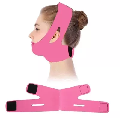 V Face Line Cheek Lift/Double Chin Slimming Mask Anti Aging Belt Strap Band UK • £2.80